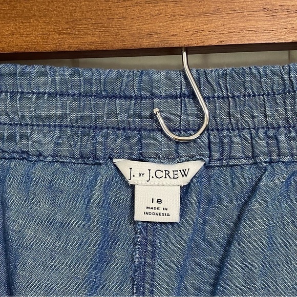 J. By J. Crew cotton chambray drawstring pants size 18W - Picture 3 of 11